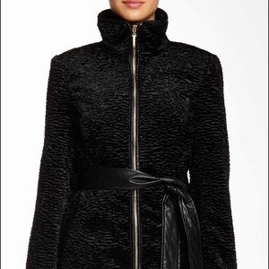 ELLEN TRACY Faux Fur Persian Coat